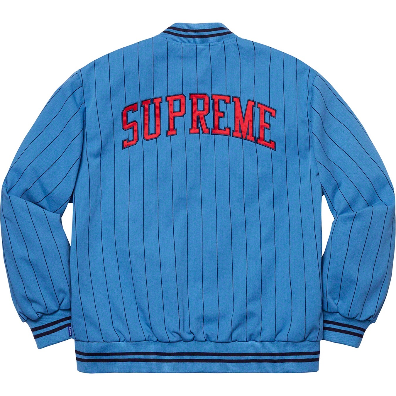 Pinstripe Varsity Jacket view 5